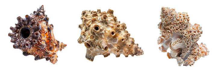 Obraz premium set of barnacle isolated on a white or transparent background