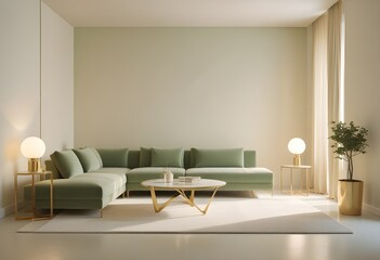 Photo interior modern design room 3d illustration