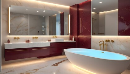 Photo interior modern design room 3d illustration