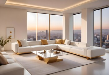 Fototapeta premium Photo interior modern design room 3d illustration