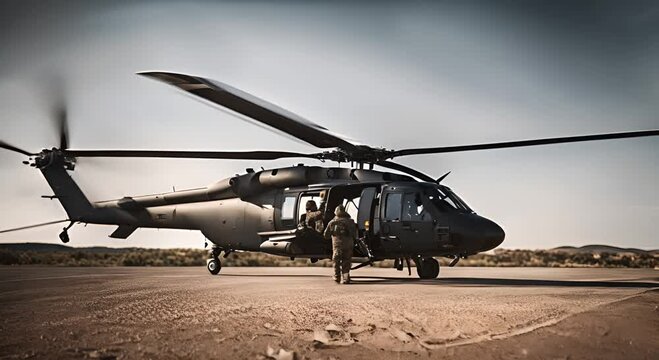 Black hawk black helicopter.