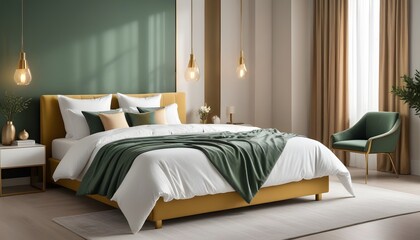 Photo interior modern design room 3d illustration