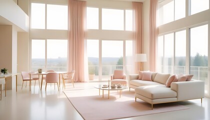 Photo interior modern design room 3d illustration