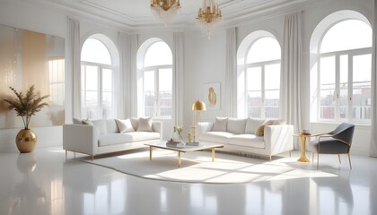 Photo interior modern design room 3d illustration