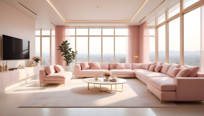 Photo interior modern design room 3d illustration