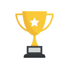 trophy cup vector