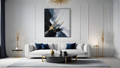 Photo interior modern design room 3d illustration