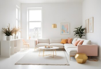 Photo interior modern design room 3d illustration