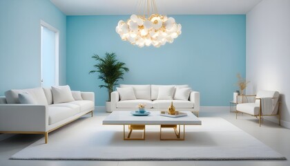 Photo interior modern design room 3d illustration