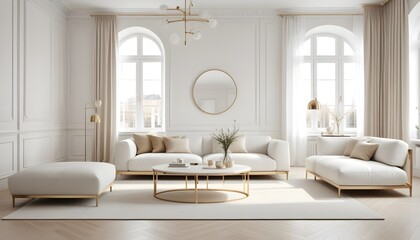 Fototapeta premium Photo interior modern design room 3d illustration