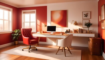 Photo interior modern design room 3d illustration