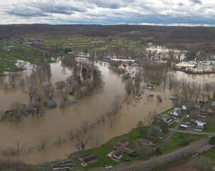 River Flooding the City
