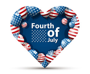 Obraz premium national holiday heart shape