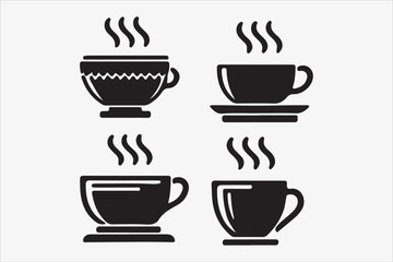 kitchenware silhouette vector illustration on a White Background