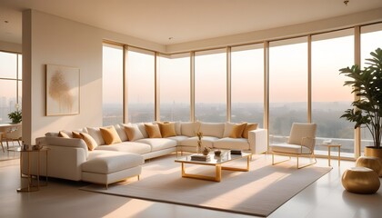 Fototapeta premium Photo interior modern design room 3d illustration