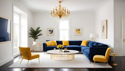 Photo interior modern design room 3d illustration