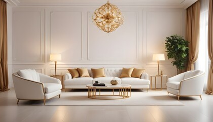 Photo interior modern design room 3d illustration