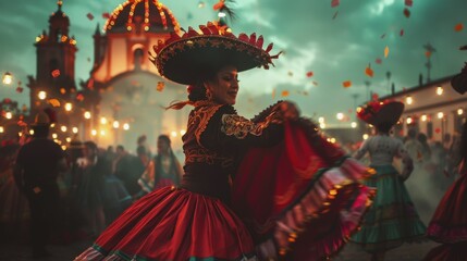 Fototapeta premium Mexico's Independence Day. holidays in Mexico. Mexican traditions.