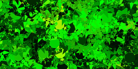 Obraz premium Light Blue, Green vector pattern with polygonal shapes.