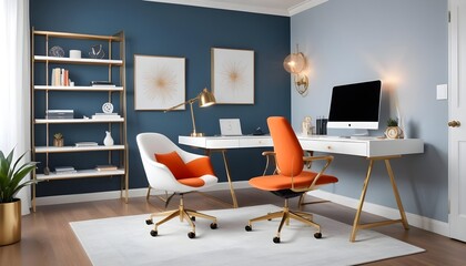 Photo interior modern design room 3d illustration