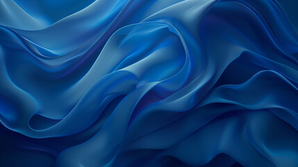 Obraz premium Illustration of blue twisted gradient wavy twirls ,Abstract Colorful Background Soft Fluid Animation ,Beautiful abstract fantasy space ,Fractal texture dark background 
