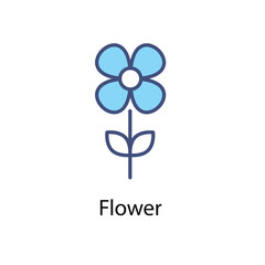 Flower vector icon 