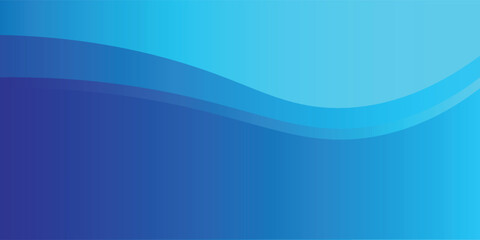 Abstract gradient blue wave background. Modern template design for cover, brochure, web and banner. vektor