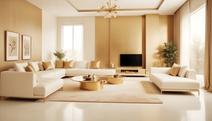 Fototapeta premium Photo interior modern design room 3d illustration