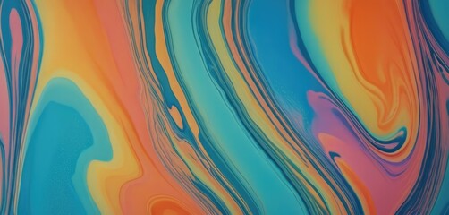 Abstract patterns of liquid stains with chrome highlights in pastel colors