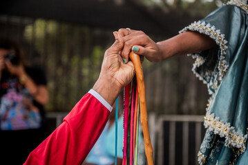 Hands together, a symbol of strong faith, friendship and love