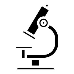 microscope icon on white background