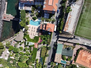 aerial view of Sant Agnello town. Holiday resort  Sorrento. Italy