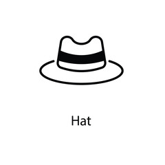 Hat vector icon 