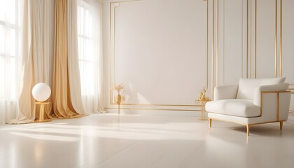 Photo interior modern design room 3d illustration