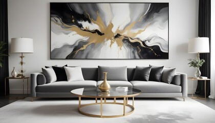 Photo interior modern design room 3d illustration