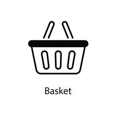 Basket vector icon 