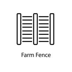 Farm Fence vector icon