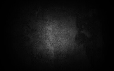 Old wall texture cement dark black gray background abstract grey color design are light with white gradient background.