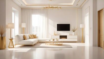 Photo interior modern design room 3d illustration