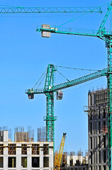 Fototapeta premium Multistory construction site