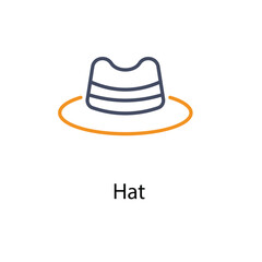 Hat vector icon 