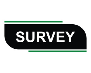 survey button on white background. survey button sign