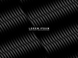 Futuristic black gradient lines abstract background. Geometric black lines form abstract vector background. Black modern background.