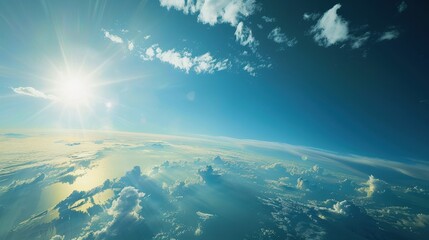 Obraz premium International Day for the Protection of the Ozone Layer, planet earth, environmental protection, take care of nature