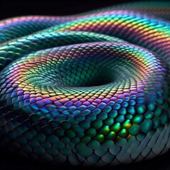  Iridescent snake skin