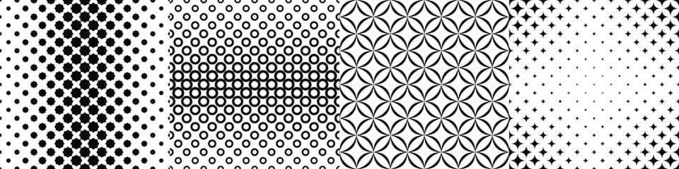 Black and white pattern collection