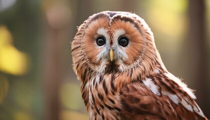 Naklejka premium Final portrait of a tawny owl (Strix aluco).