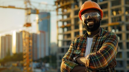 Fototapeta premium The Construction Site Worker