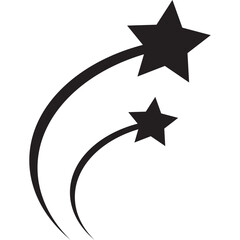 Flat Shooting Star Icon