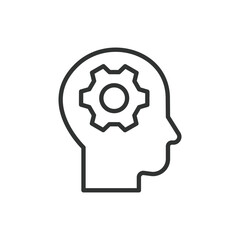 Mindfulness, in line design. Mindfulness, meditation, awareness, calm, focus, zen, peace on white background vector. Mindfulness editable stroke icon.